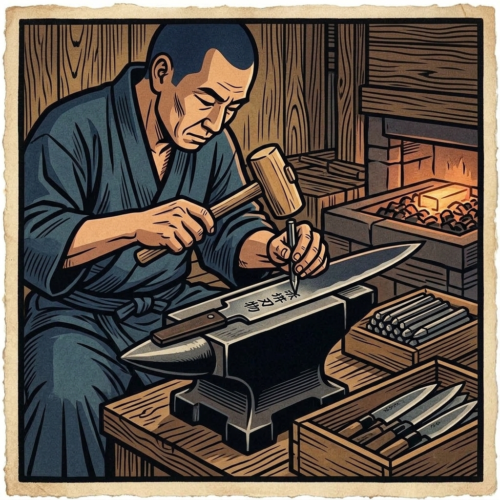 7. Kokuin-uchi & Surimawashi (Stamping & Grinding)